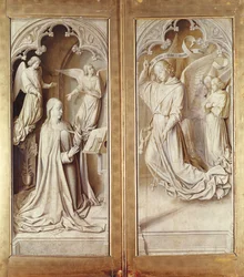 Die Verkündigung, vom Bourbon-Altarbild, ca. 1498